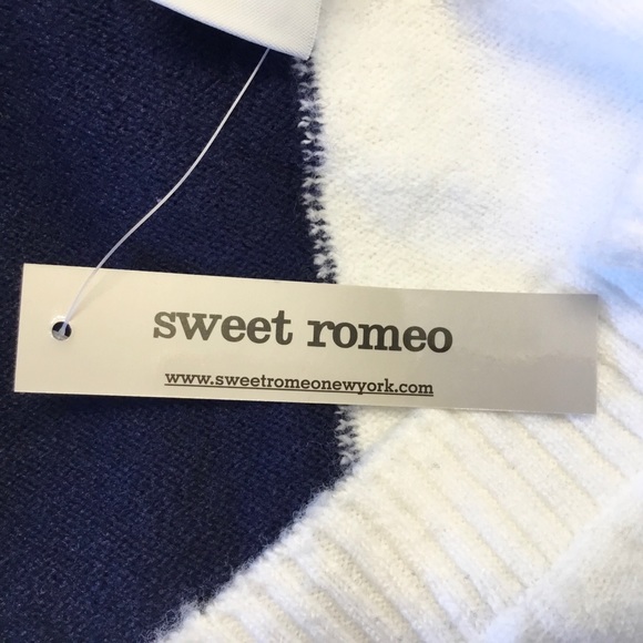 COPY - NWT Sweet Romeo Colorblocked V-Neck Sweater - S - Picture 5 of 5